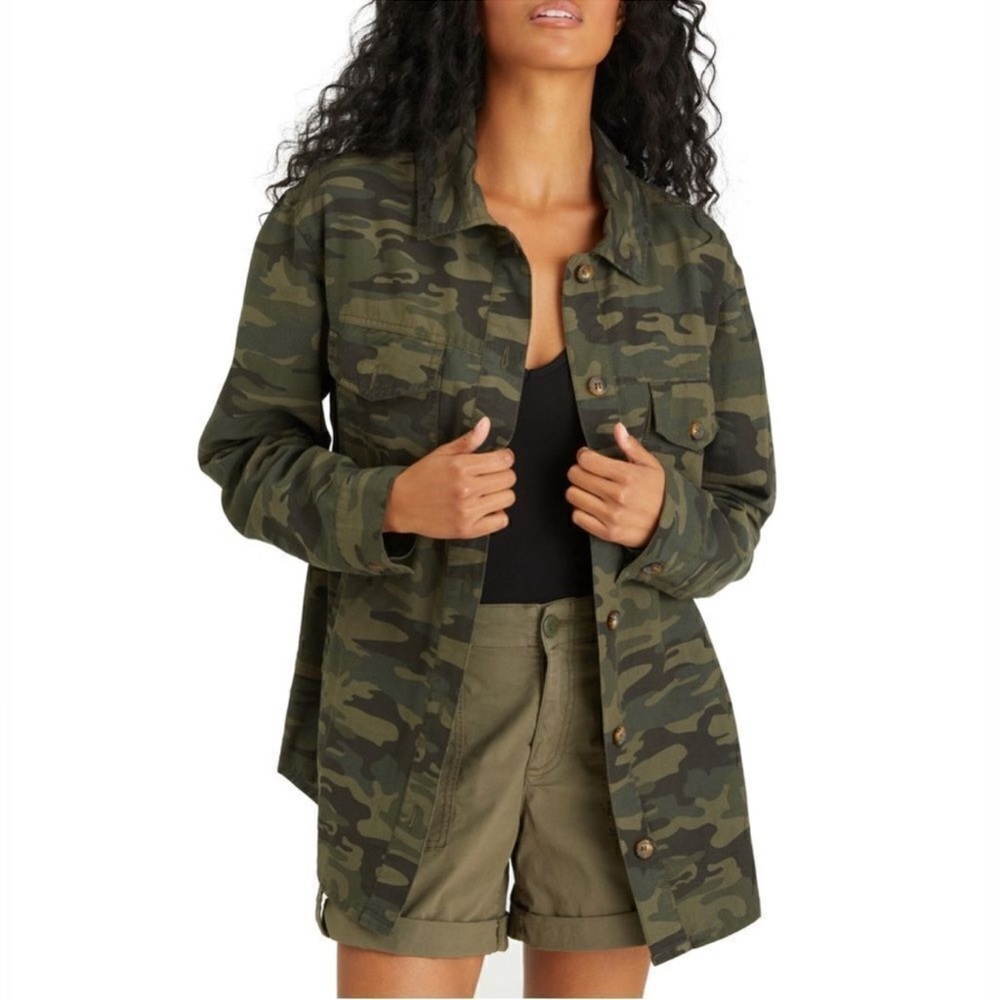 NWT Sanctuary Women's Camo Button-Down Shirt Jacket – Size Medium P0051